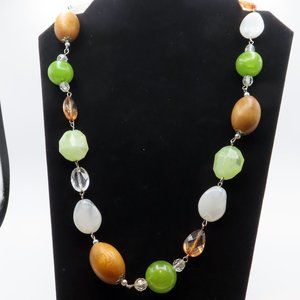 Multi Color and shape Bead Necklace